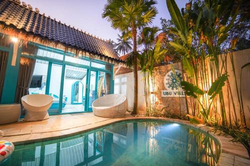 Kolam renang di atau dekat dengan Ubu Villa Blekik - 2 Bedrooms Villa with River View
