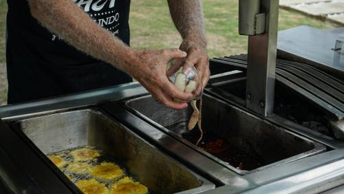 ロッジの敷地内または近くでの食事または食べ物