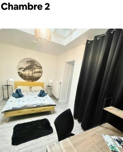 Ένα ή περισσότερα κρεβάτια σε δωμάτιο στο la casa d Andrea