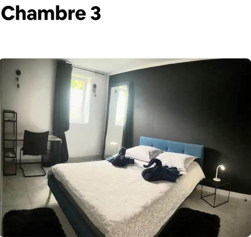 Ένα ή περισσότερα κρεβάτια σε δωμάτιο στο la casa d Andrea