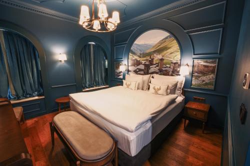 Ένα ή περισσότερα κρεβάτια σε δωμάτιο στο Otel1924