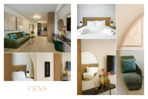 Postel nebo postele na pokoji v ubytování Cens Silver Luxury Suites