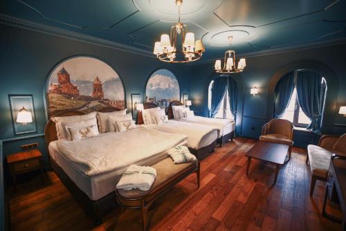 Ένα ή περισσότερα κρεβάτια σε δωμάτιο στο Otel1924