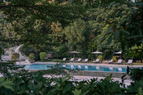 Bazén v ubytování Aahana Resort - Jim Corbett nebo v jeho okolí