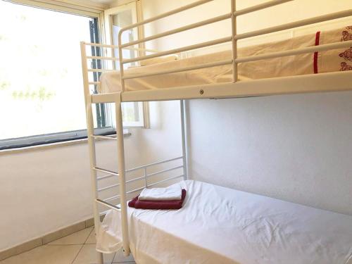 a bedroom with a bunk bed with a ladder at Marasusa Dreams in Parghelia