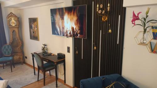 Χώρος καθιστικού στο Stilvolles Appartement im Zentralen Schwabing - Univiertel Innenstadt