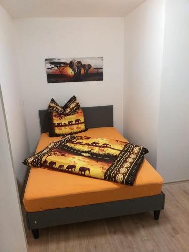 Postel nebo postele na pokoji v ubytování Fewo's Ahrend
