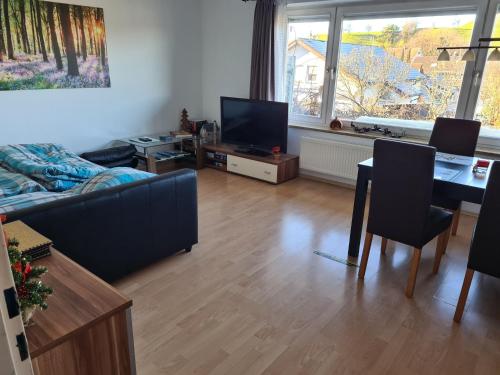 Χώρος καθιστικού στο Ferienwohnung-Burgblick-in-Neuravensburg