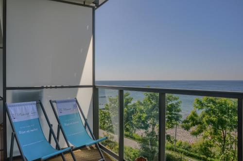 Apartament Okrzei z bezpośrednim widokiem na morze- Nadmorski Luksus Apartamenty