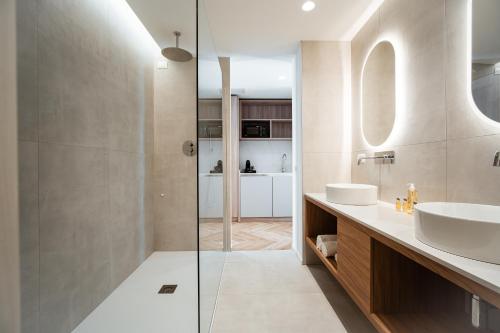 Ένα μπάνιο στο Hotel Cavalieri Palace & Suites