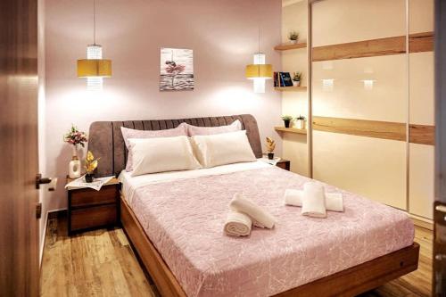 Postel nebo postele na pokoji v ubytování Casa di Cleopatra - Heraklion Luxurious Getaway