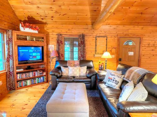 Un lugar para sentarse en Ferngully Creek Cabins