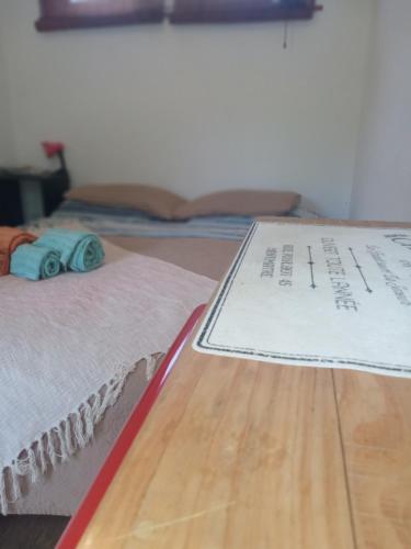 Postel nebo postele na pokoji v ubytování Aguaymanto