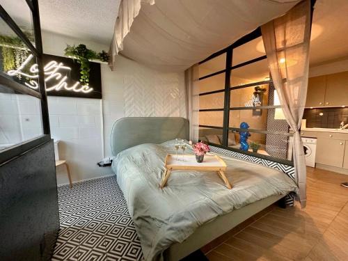 Η κουζίνα ή μικρή κουζίνα στο Mini Loft avec Jacuzzi & Piscine - Cap d'Agde