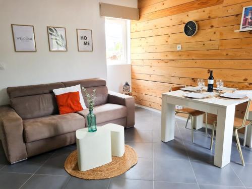 Χώρος καθιστικού στο Bel appartement T3 - Terrasse- proche Nice - Monaco