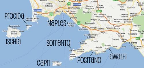 a map of the usa with countries at Villa Carmela in Conca dei Marini