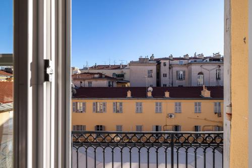 a view from a window of a building at Naomi Nice in Nice