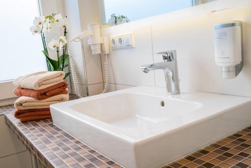 Koupelna v ubytování Flair Hotel Rieckmann