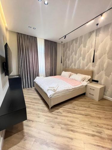 Llit o llits en una habitació de Comfort house