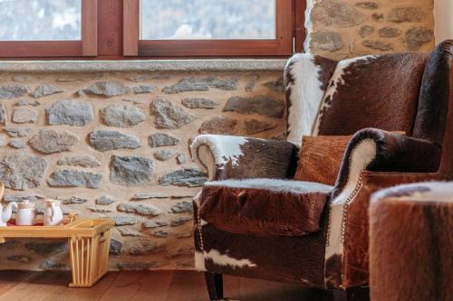 Posezení v ubytování Le Chalet Des Vaches
