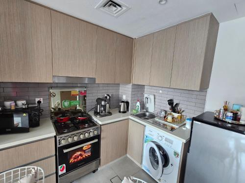 Ett kök eller pentry på Apartment 70 m2