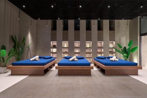 Hotel Olympiaにあるベッド