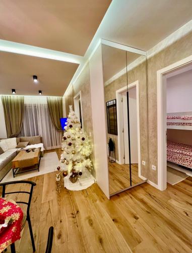 Ένα ή περισσότερα κρεβάτια σε δωμάτιο στο Apartments VIP ONLY