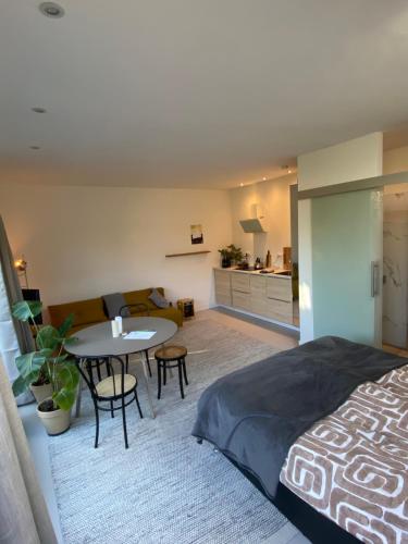 Køkken eller tekøkken på Garden Guest house & Sauna