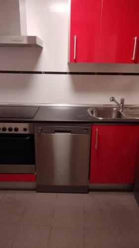 Η κουζίνα ή μικρή κουζίνα στο Apartamento plaza Mayor con garaje