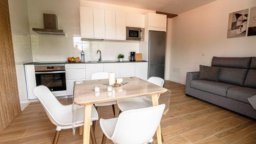 Kuchyň nebo kuchyňský kout v ubytování Apartamento Isdan