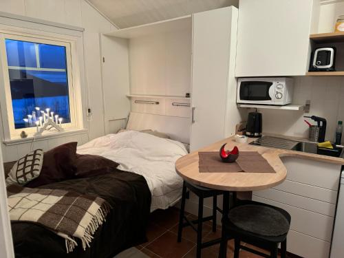 Kuchyň nebo kuchyňský kout v ubytování Ministuga i Solbringen Tiny cottage in Solbringen Åre