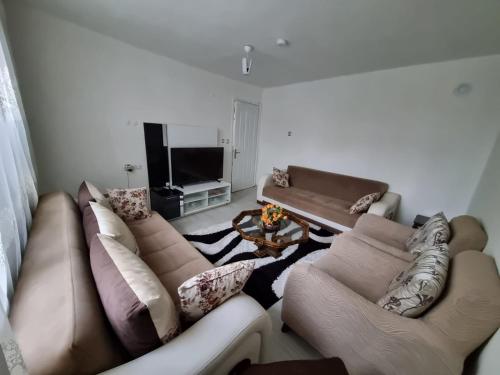 TV a/nebo společenská místnost v ubytování HAPPY HOUSE 2 Pamukkale