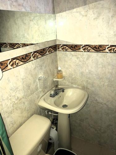Koupelna v ubytování Apartamento primer piso bonito