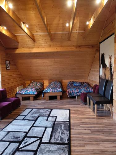 Χώρος καθιστικού στο Lake House Villa pas Eugenija