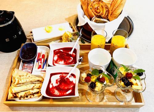 Mad i villaen eller i nærheden