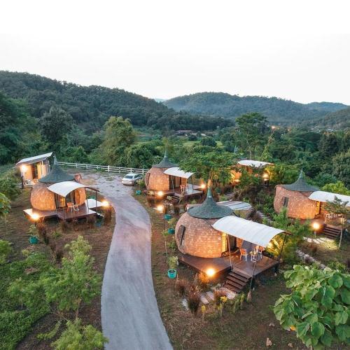 Nespecifikovaný výhled na hory nebo výhled na hory při pohledu z bed and breakfast