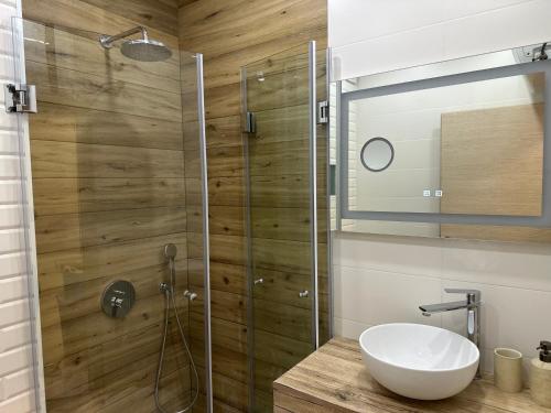 Koupelna v ubytování Delux 1 - Plovdiv Луксозен апартамент с паркинг