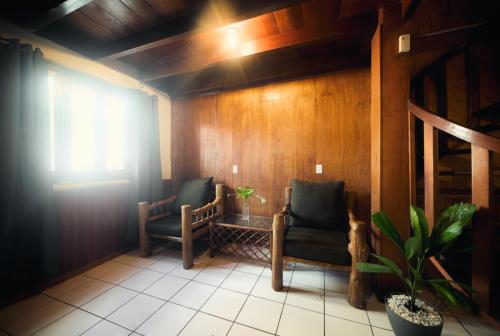 Ein Sitzbereich in der Unterkunft Hostal Don Cenobio