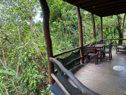 Taman di luar Nala House Morro de São Paulo