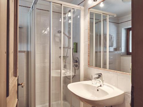Koupelna v ubytování B&B Mia Majon