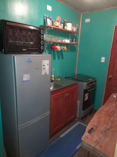 Dapur atau dapur kecil di cabaña loremar pastahue