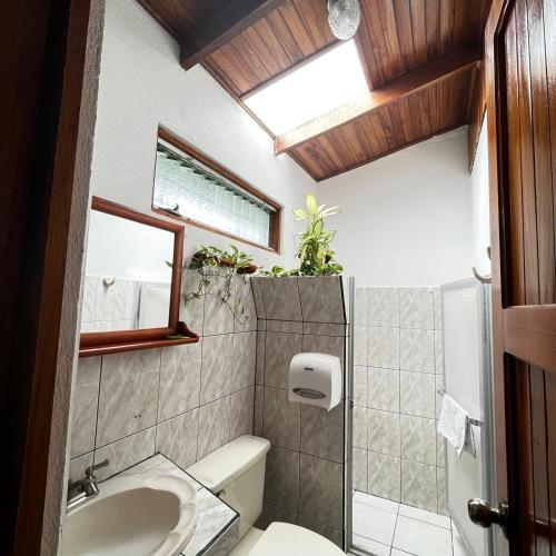 Ένα μπάνιο στο Hotel Villa Fortuna