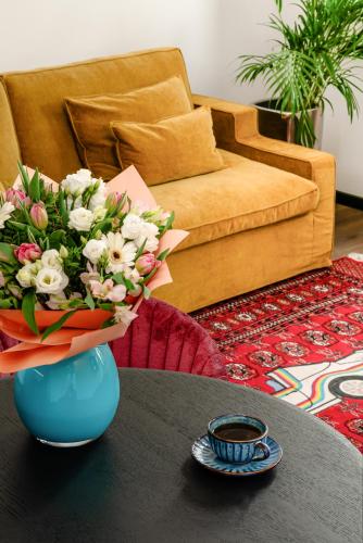 Posezení v ubytování Boulevard Drobnera Residence - Apartamenty z widokiem na Odrę