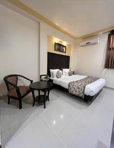Cama o camas de una habitación en Ratnawali – A Vegetarian Heritage Hotel