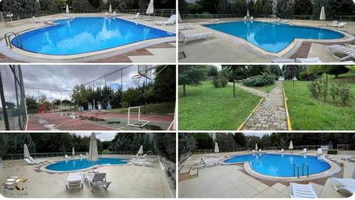 Πισίνα στο ή κοντά στο Sabiha Gökcene 5 dk Havuz, balkon, otopark yeşillikler içinde