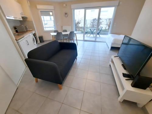 Dapur atau dapur kecil di Le 18 - Apt 2 Personnes, avec terrasse