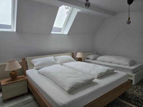 Apartments Fuchsbergにあるベッド
