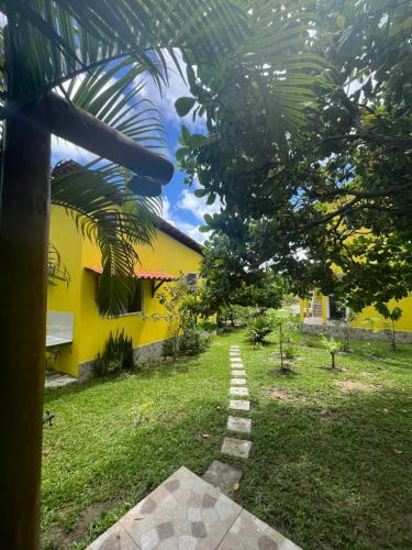 Ilha de Boipeba kitnets para temporada - Morada dos Pássaros Boipebaにある庭