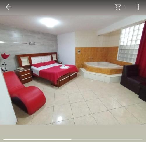 Postel nebo postele na pokoji v ubytování Hotel Pocollay