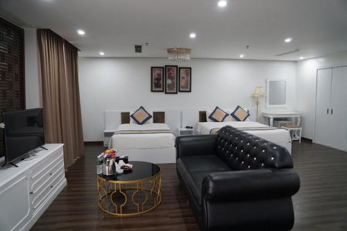 Χώρος καθιστικού στο New Century Hotel
